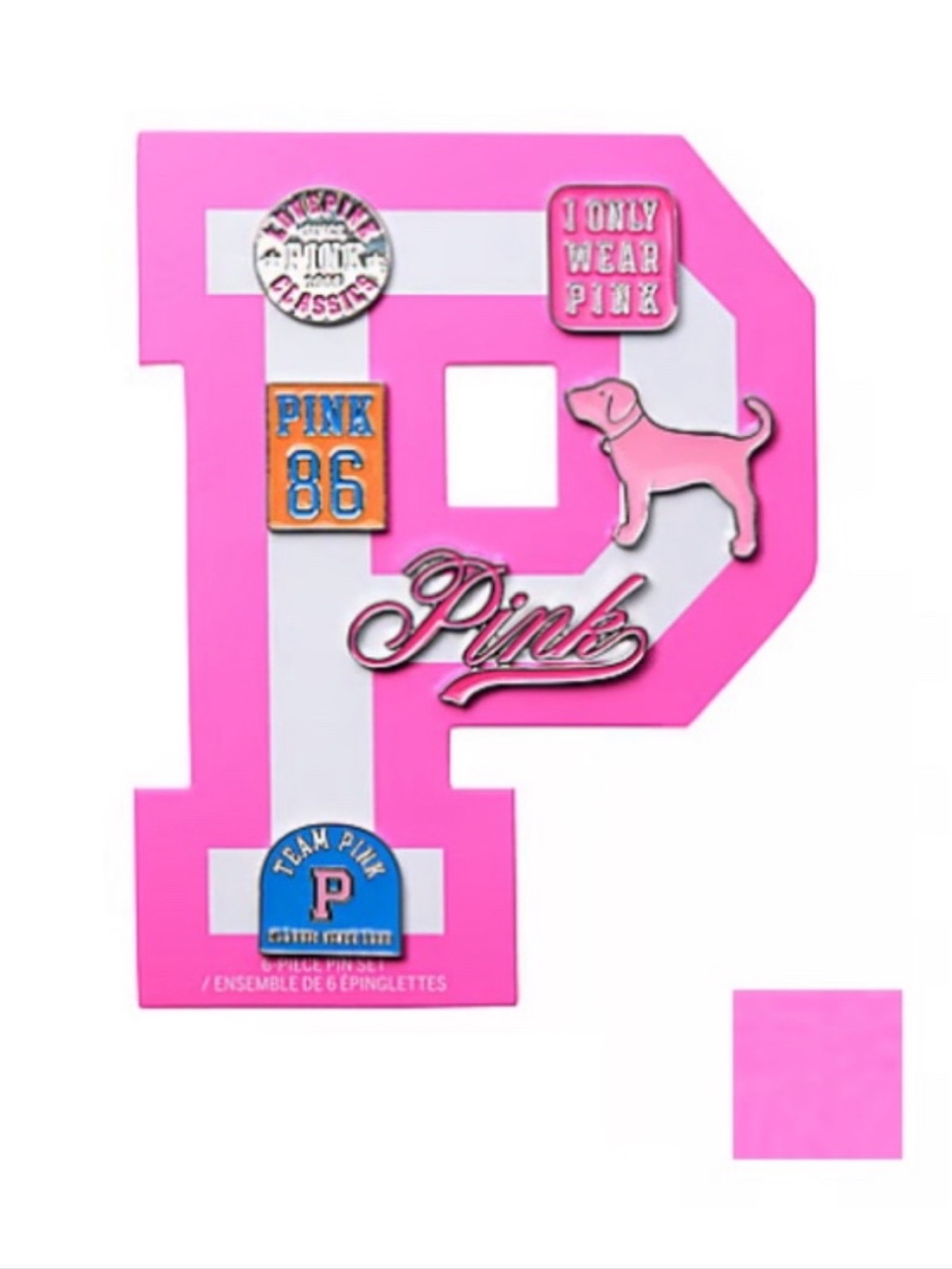 ๐๐ซถ PINK Victoriaโs Secret Gossip 86 Collection Enamel 6 Pin Set NWT - Picture 11 of 11